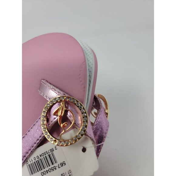Baby Phat Bubblegum Pink Flip Flops with rhinestone accents *READ* - Picture 7 of 7